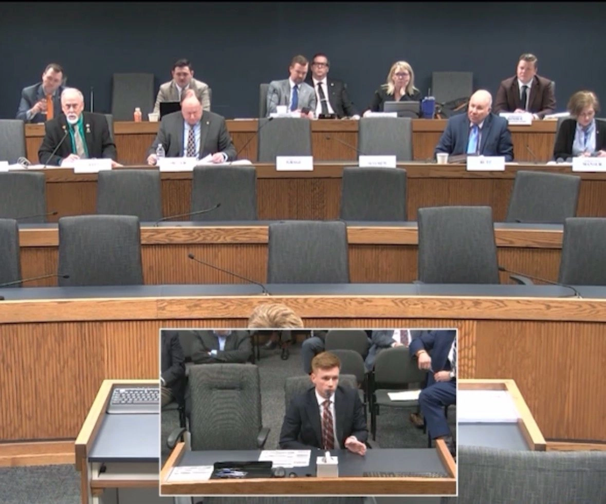 Attorney Ryan Krupp testifying at the House of Representatives on behalf of sexual assault victims